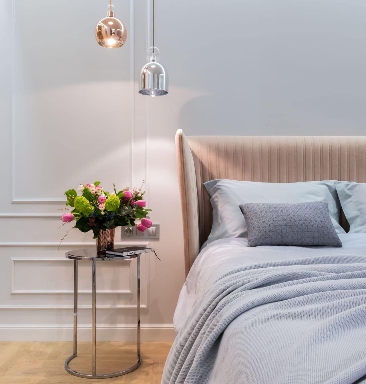 Main suite with freestanding bath and garden view